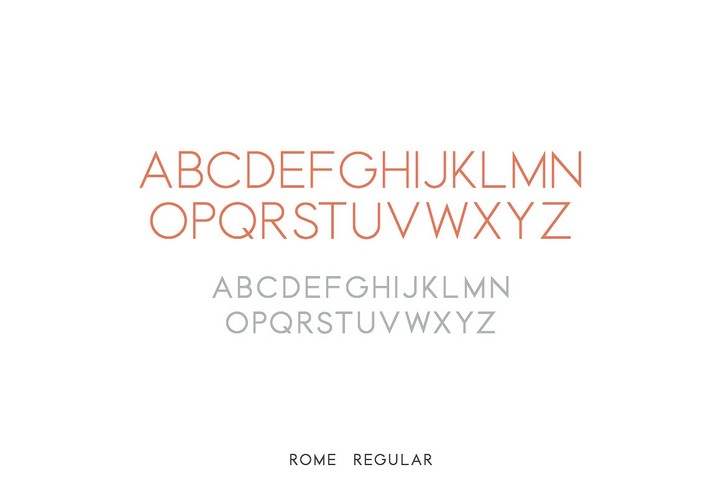Example font Rome #8